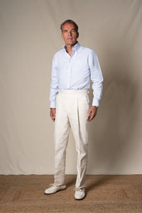 Blue Stripes Oxford Casual Shirt — look completo BUND, Costa Vice Spring Summer 26