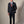 Dark Blue Herringbone 3 Pieces Suit - Traje a medida BUND