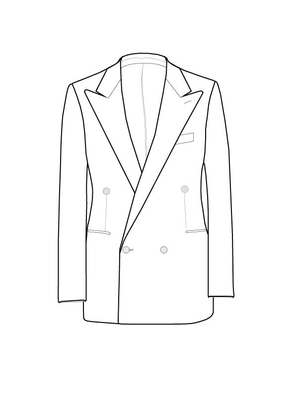 Chaqueta Cruzada 4 Botones - Esmoquín