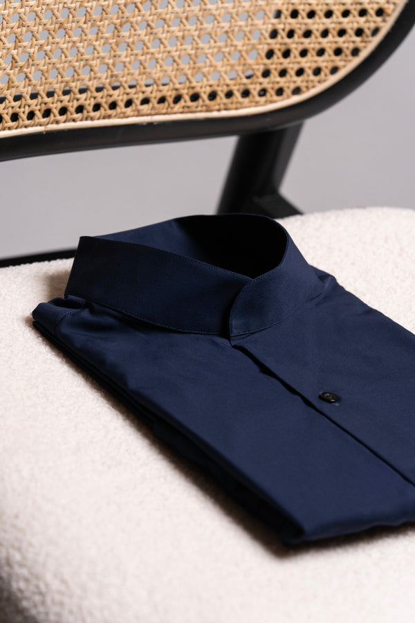 Camisa Fibra Bambu Navy