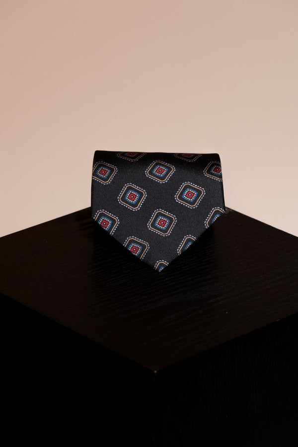 Corbata Cuadros Vintage Navy