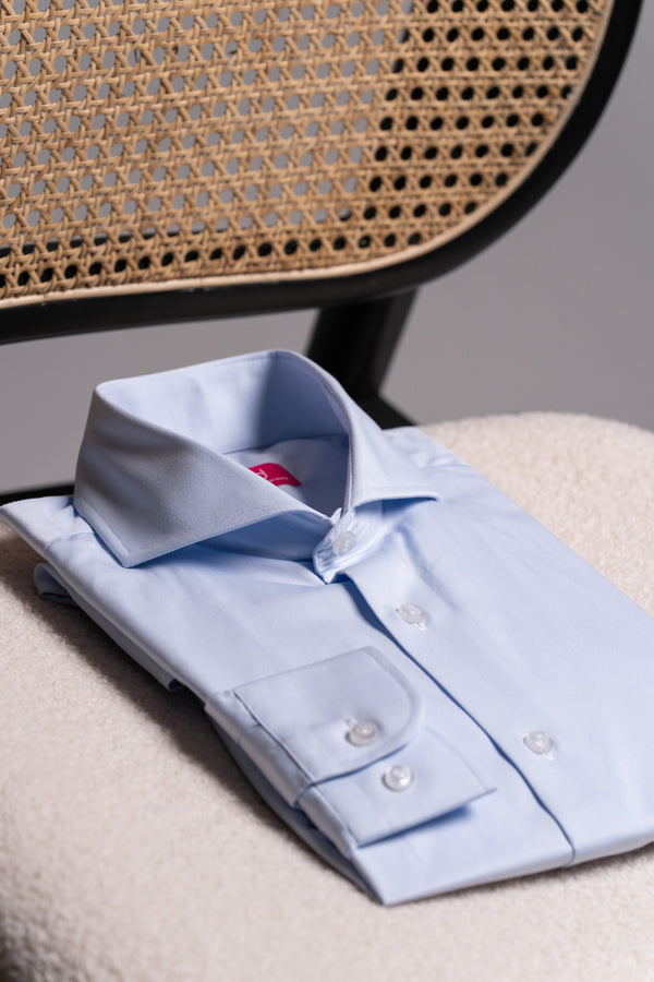 Camisa Twill Celeste