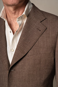 Brown Hopsack Tailoring Jacket — vista alternativa 2, BUND Costa Vice Spring Summer 26
