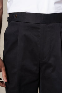 Dark Navy Plain Cotton Tailoring Pants — vista alternativa 2, BUND Costa Vice Spring Summer 26