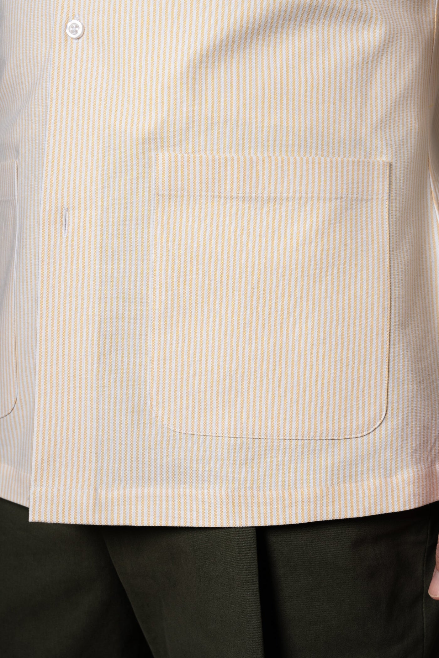 Yellow Oxford Stripes Overshirt — vista alternativa 4, BUND Costa Vice Spring Summer 26