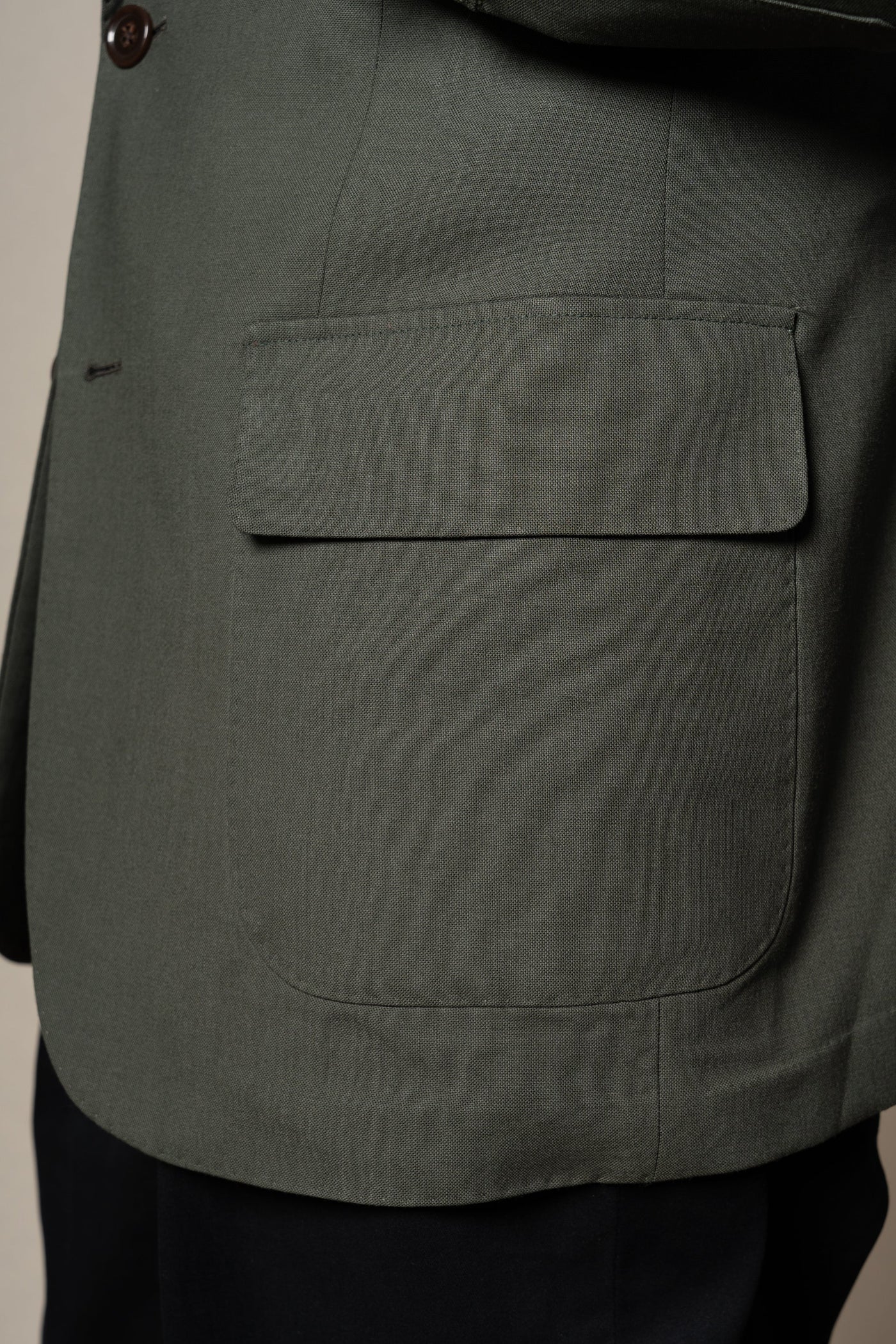 Light Green Wool Teba — vista alternativa 3, BUND Costa Vice Spring Summer 26
