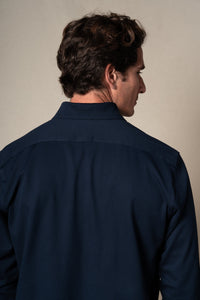 Dark Navy Plain Polo Casual Shirt — vista alternativa 6, BUND Costa Vice Spring Summer 26