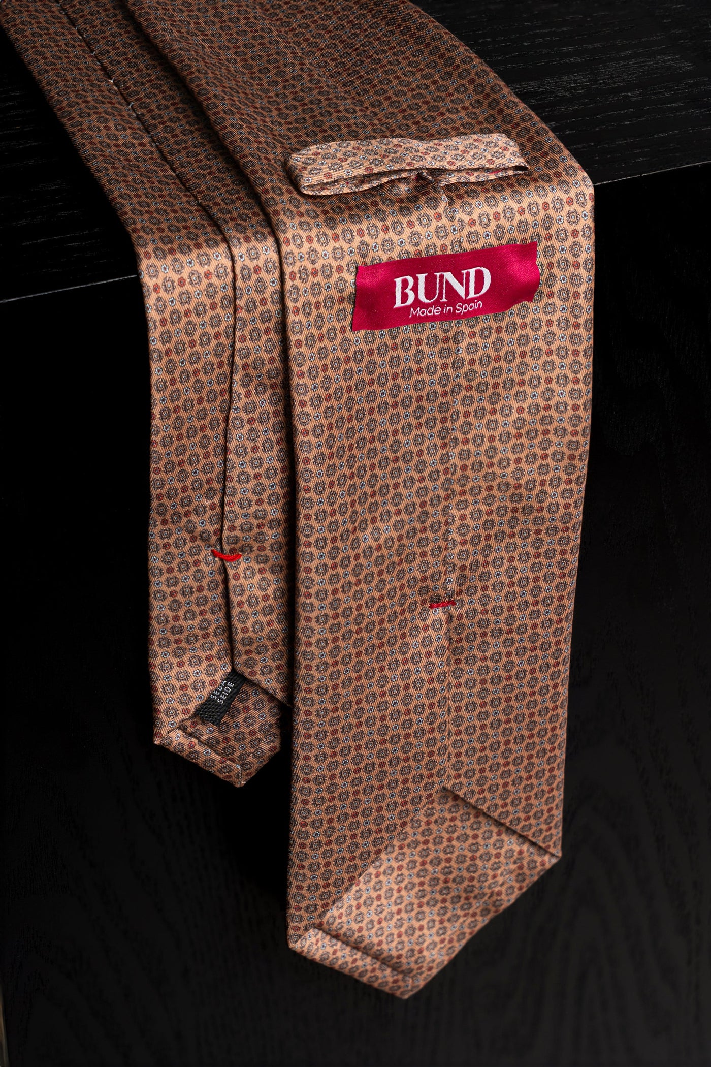 Corbata Microflowers Light Orange