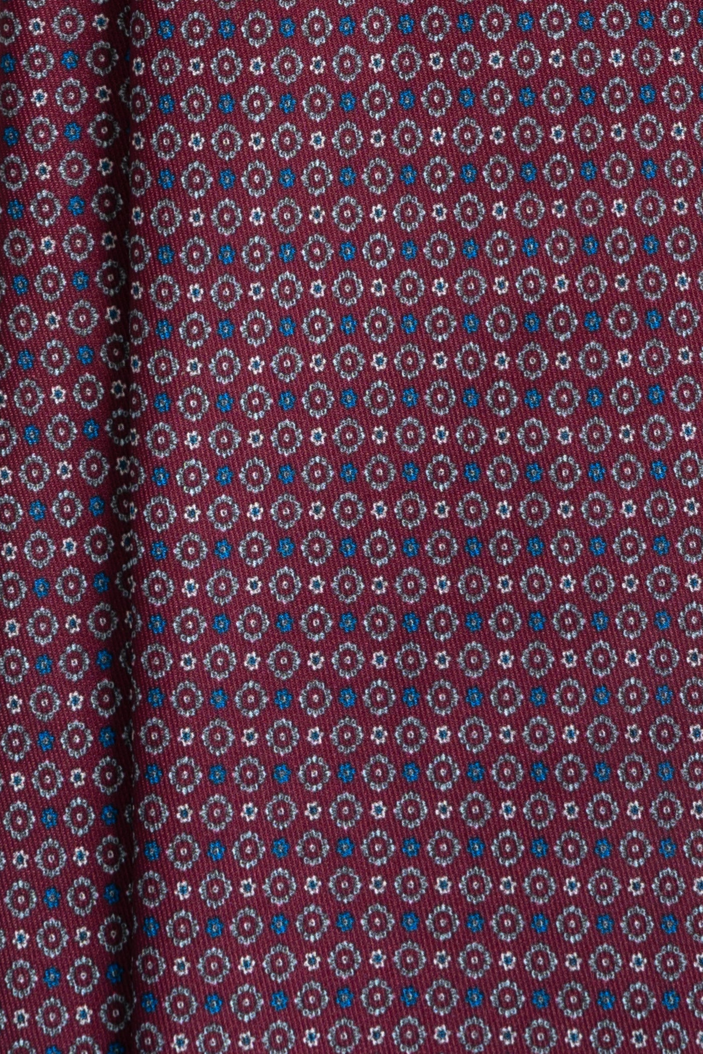 Corbata Microflowers Burgundy