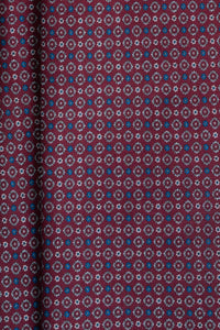 Corbata Microflowers Burgundy