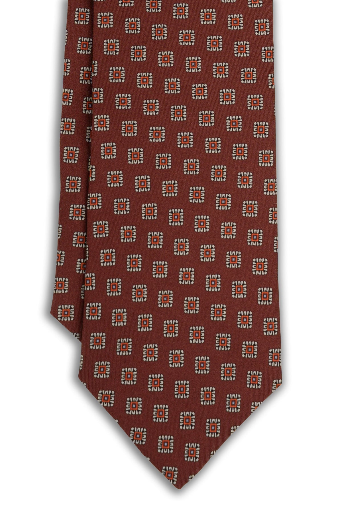 Corbata Cuadros Burdeos