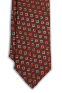 Corbata Cuadros Burdeos