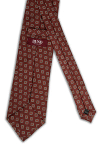 Corbata Cuadros Burdeos