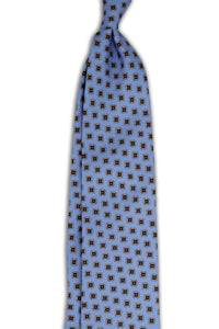 Corbata Cuadros Azul