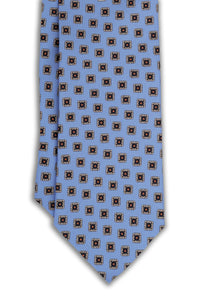 Corbata Cuadros Azul