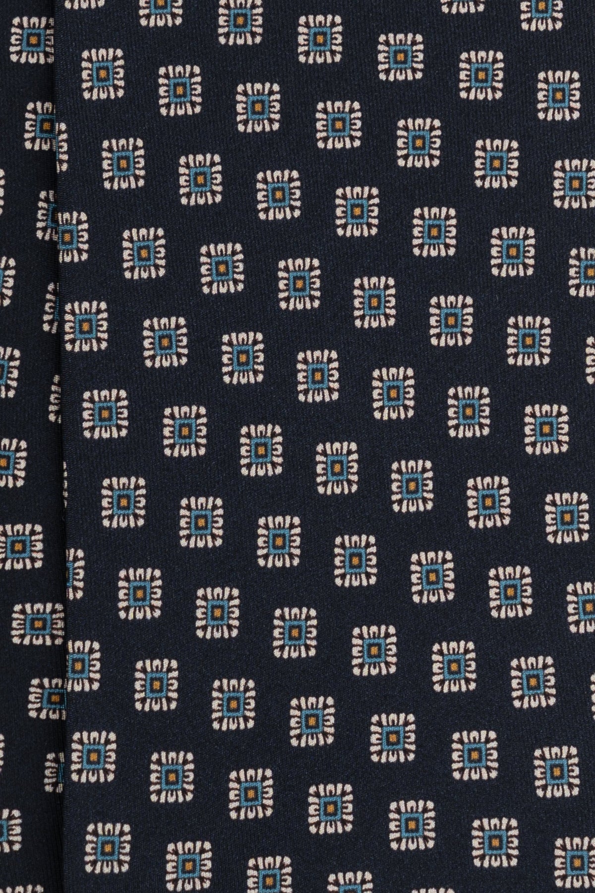 Corbata Cuadros Azul Marino
