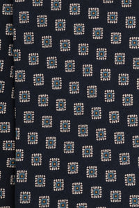 Corbata Cuadros Azul Marino