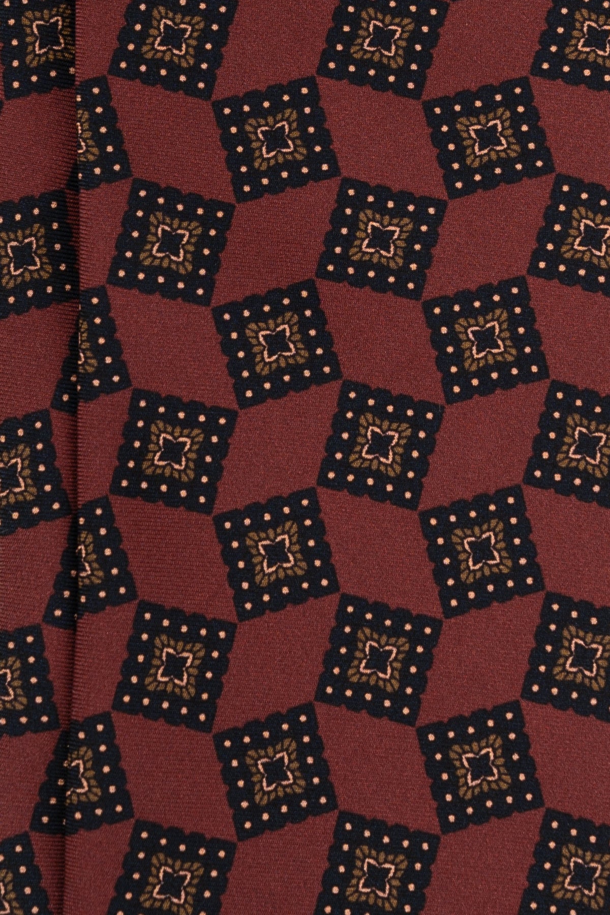 Corbata Geométrica Burgundy