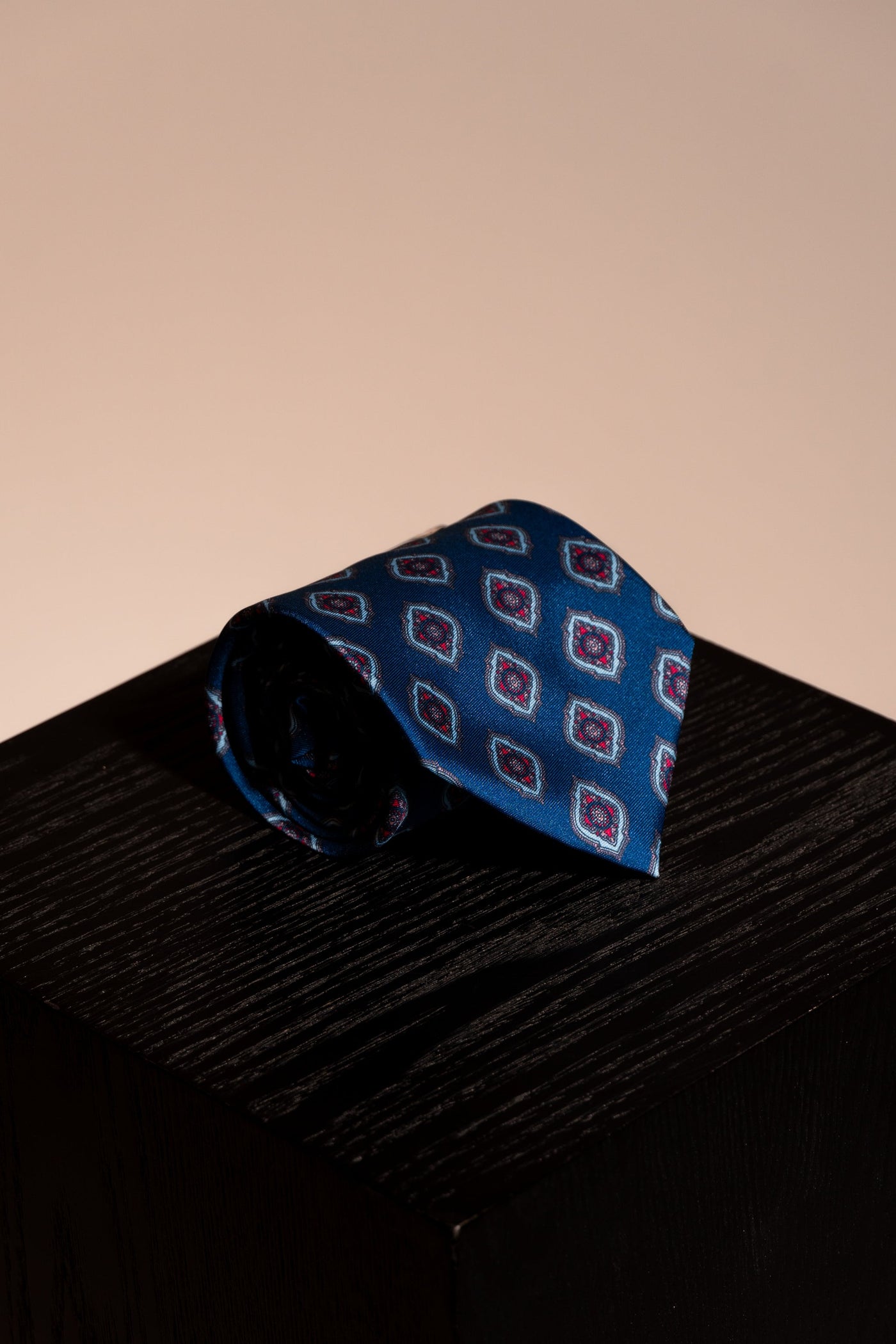 Corbata Geometrica Navy