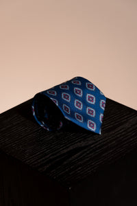 Corbata Geometrica Navy