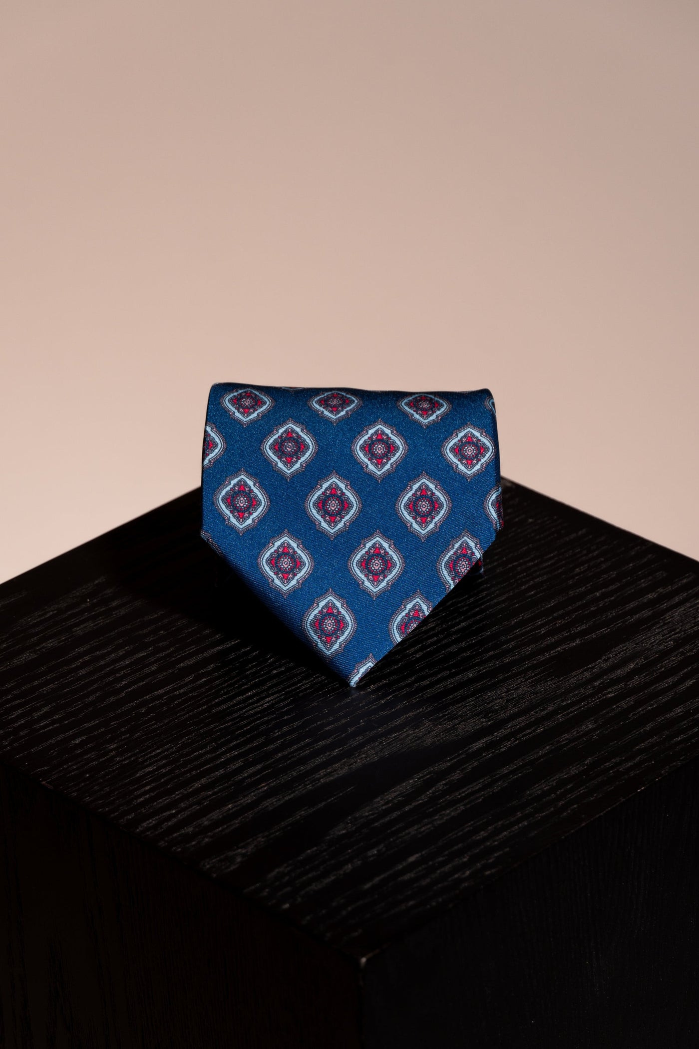 Corbata Geometrica Navy