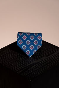 Corbata Geometrica Navy