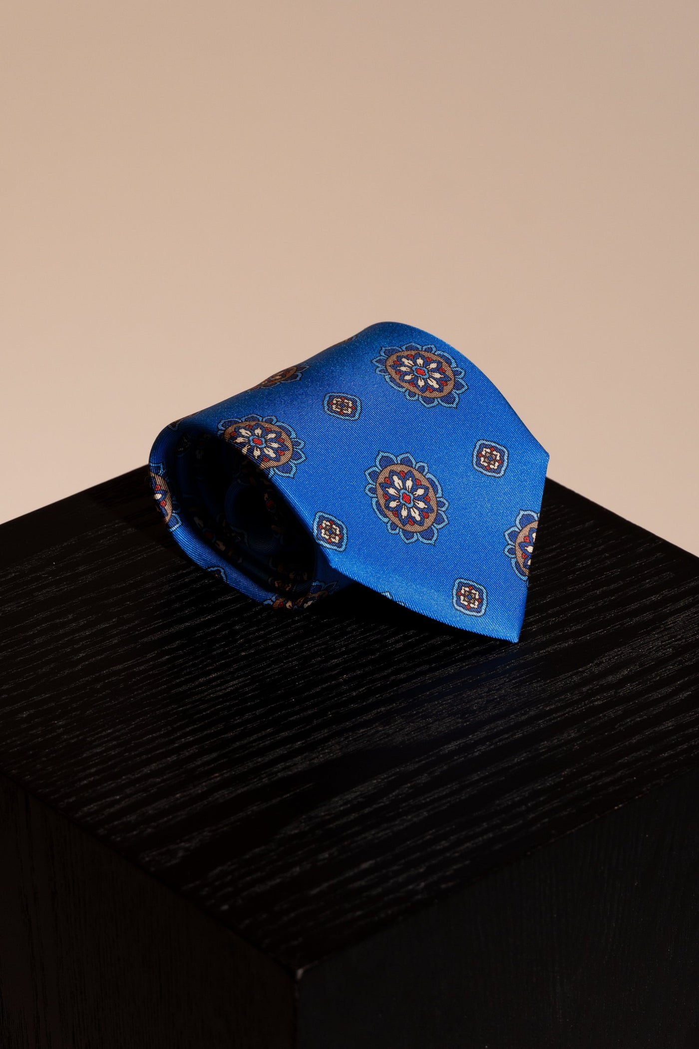 Corbata Maxiflores Azulón