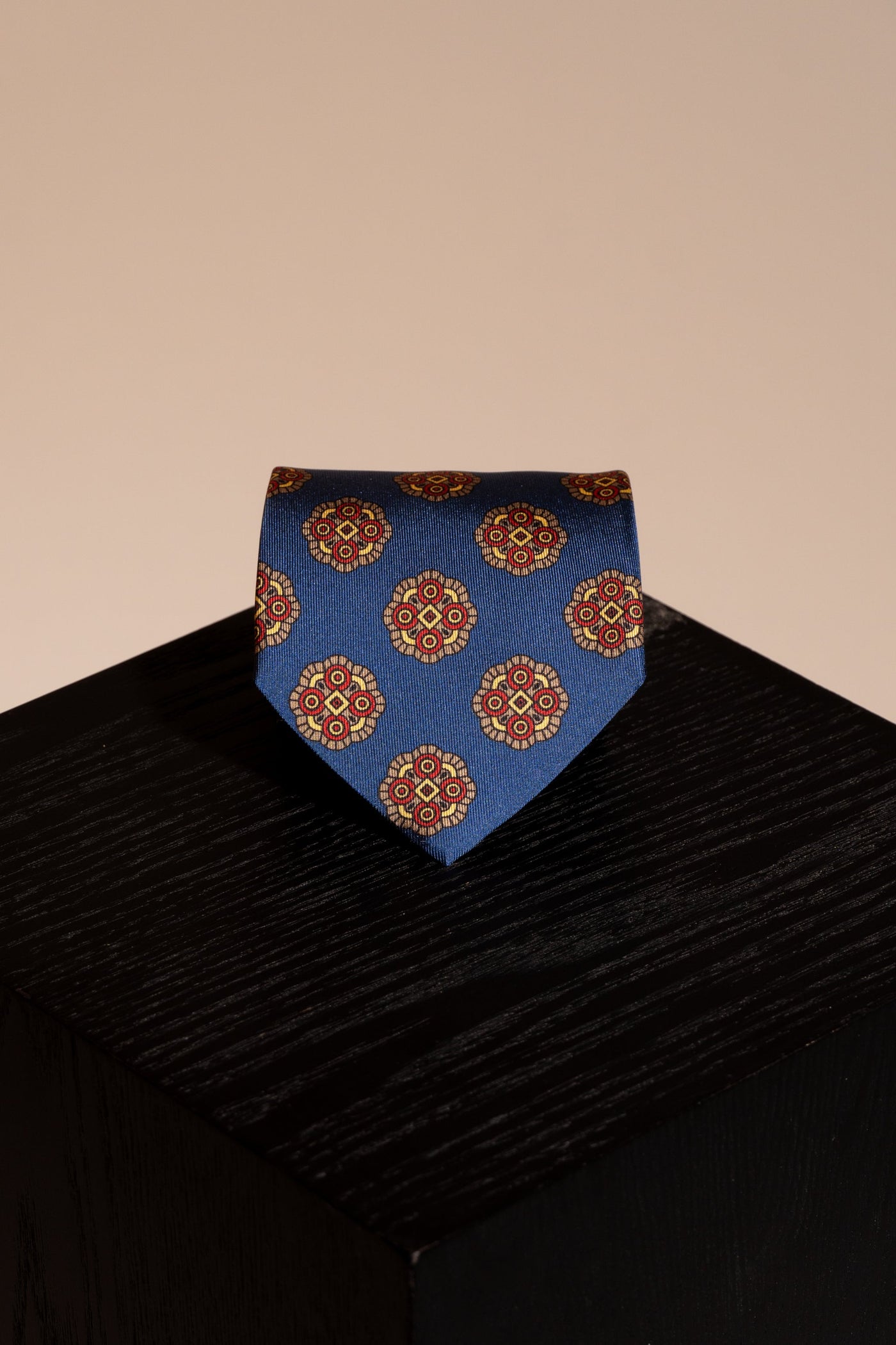 Corbata Azul Motivo Maya