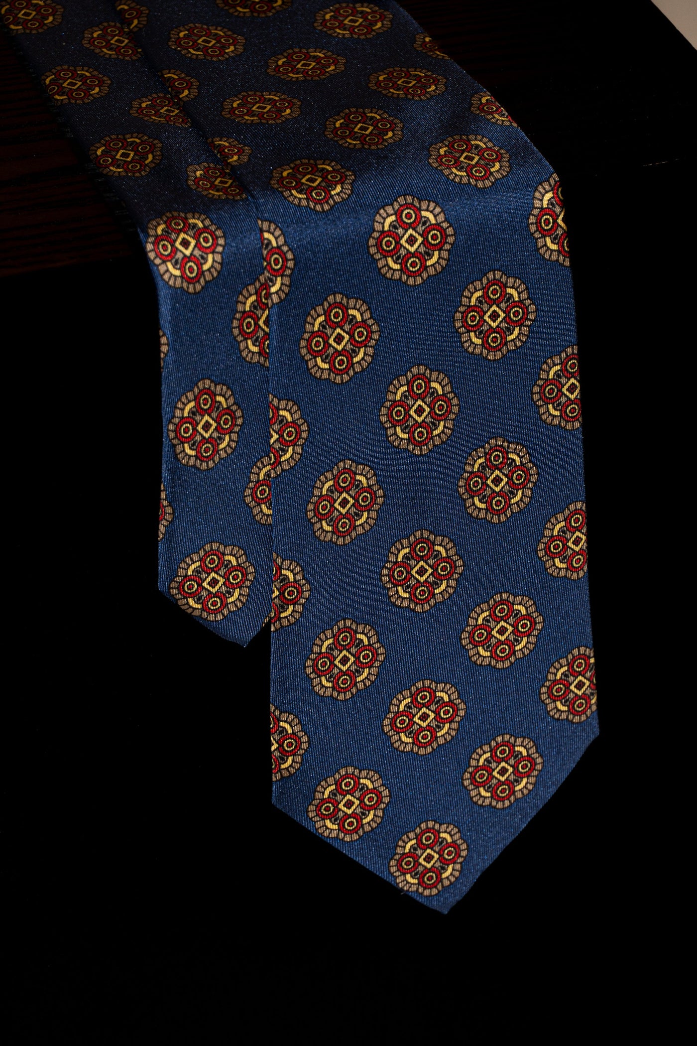 Corbata Azul Motivo Maya