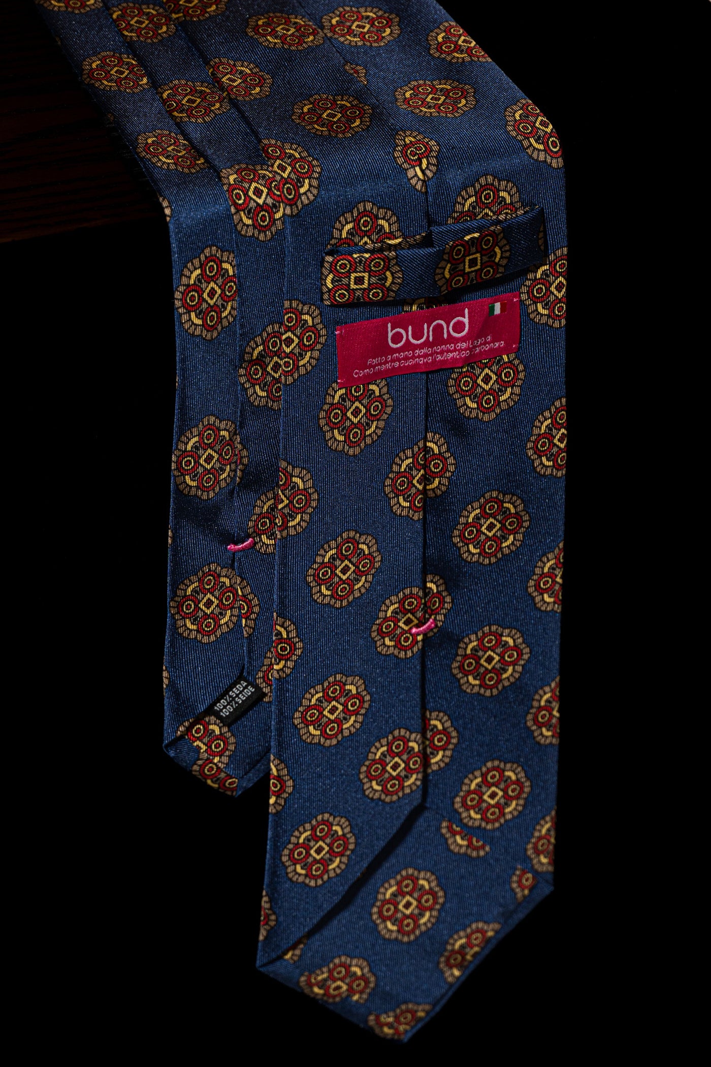 Corbata Azul Motivo Maya