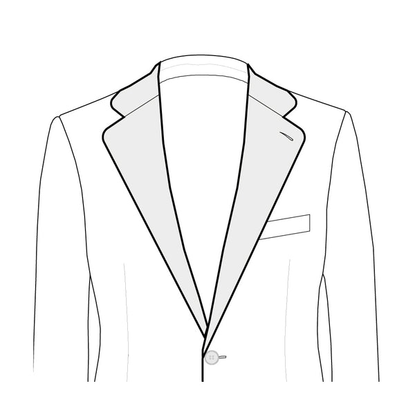 Muesca redondeada - Chaqueta dos botones