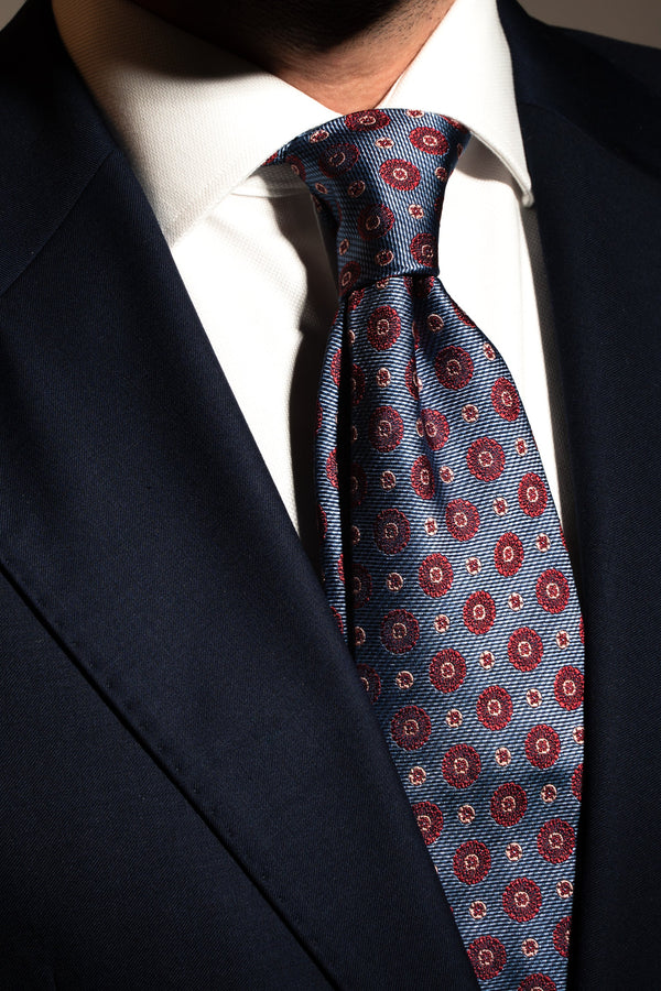 Corbata Rosetón Celeste