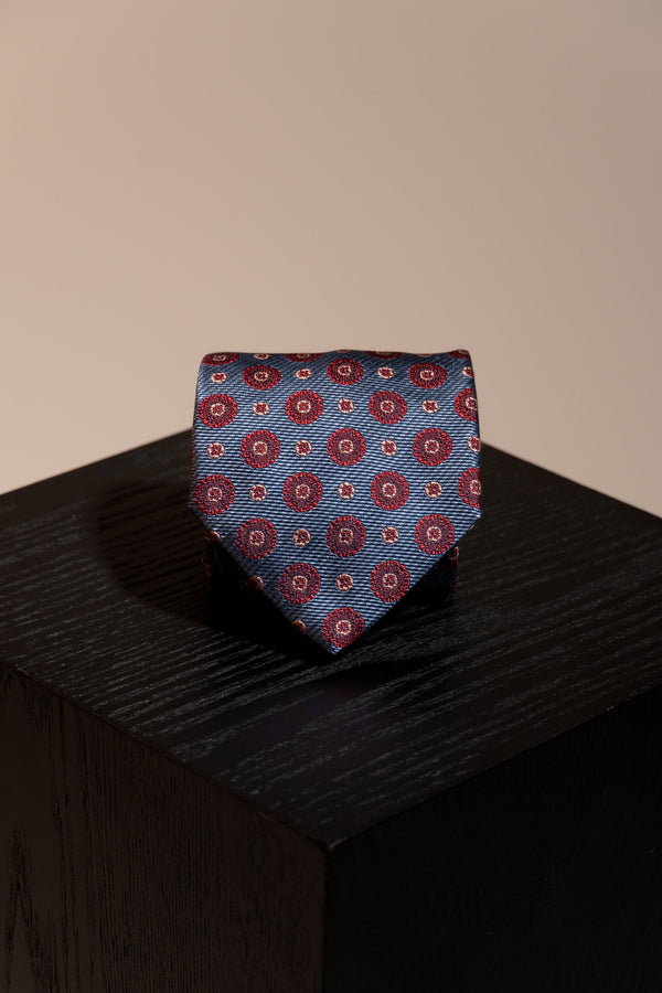 Corbata Rosetón Celeste