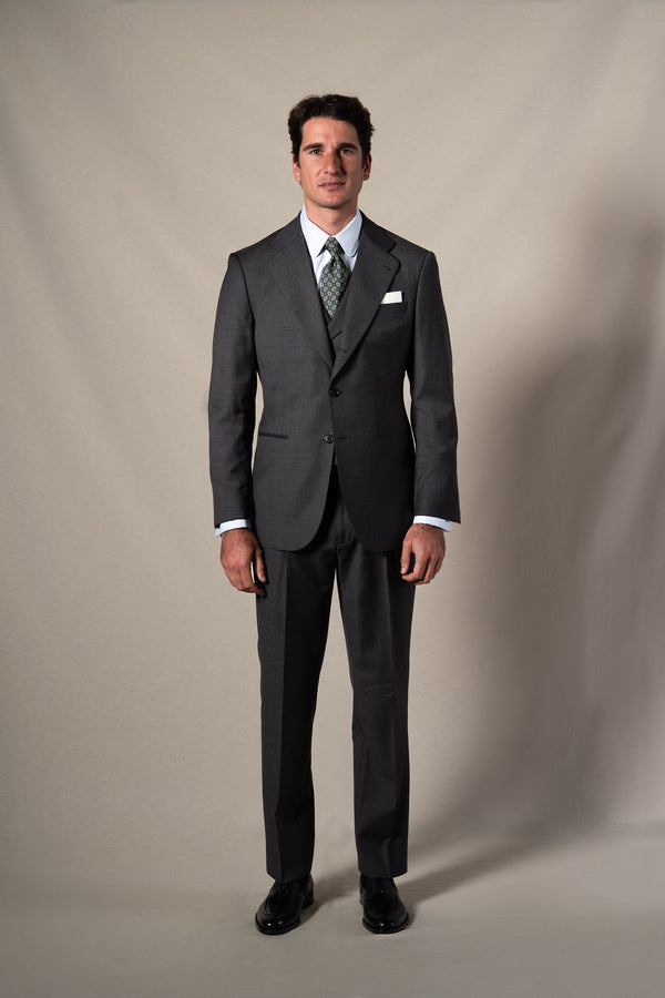Middle Grey 3 Pieces Suit - Traje a medida BUND